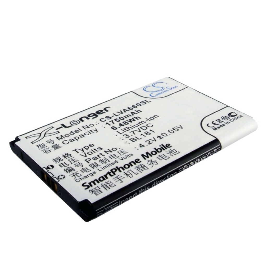 Batterie de téléphone portable Lenovo CS-LVA660SL