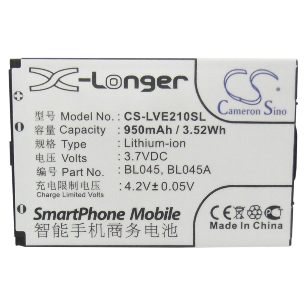 Batterie compatible avec Lenovo CS-LVE210SL