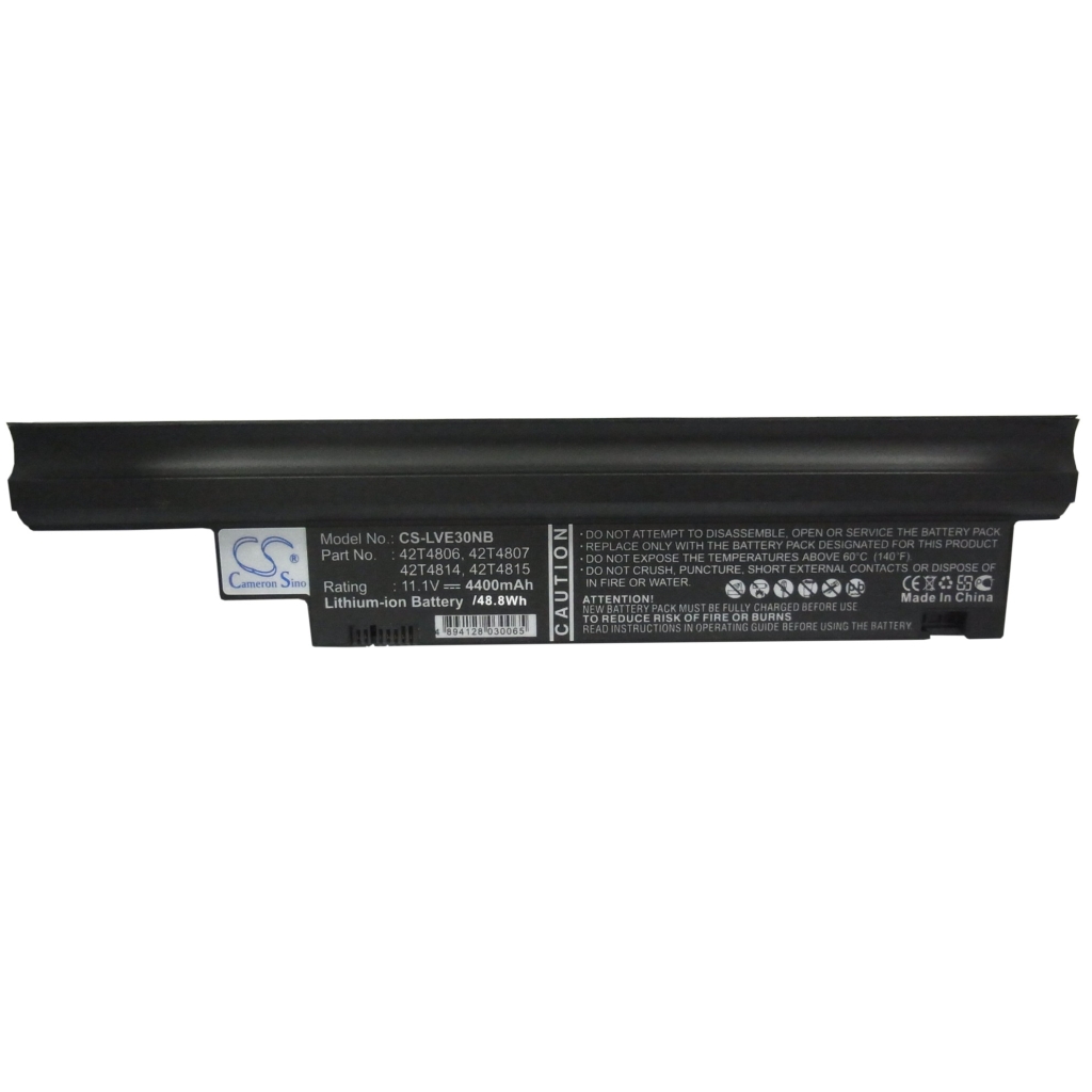 CS-LVE30NB vue plate de l'étiquette 11,1V 4400mAh 48,8Wh Cameron Sino