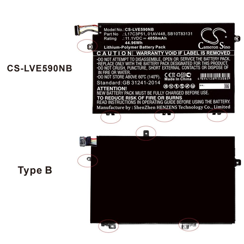 Battery Replaces SB10K97607