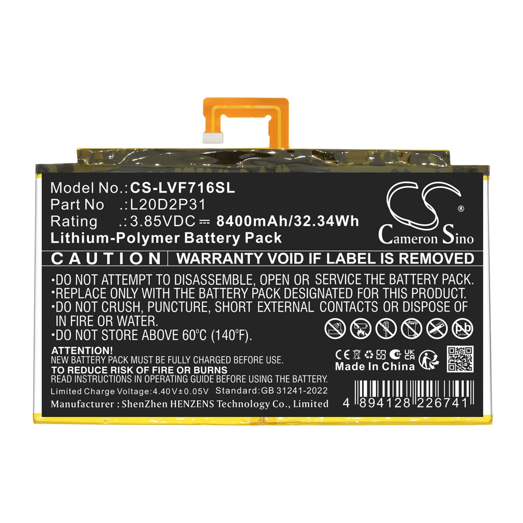 Batterie compatible avec Lenovo CS-LVF716SL