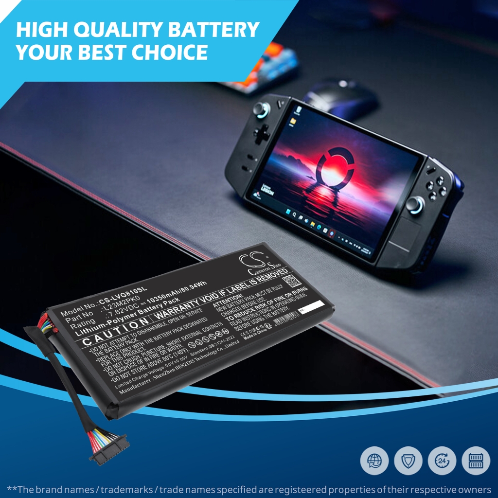 Batterie compatible avec Lenovo CS-LVG810SL