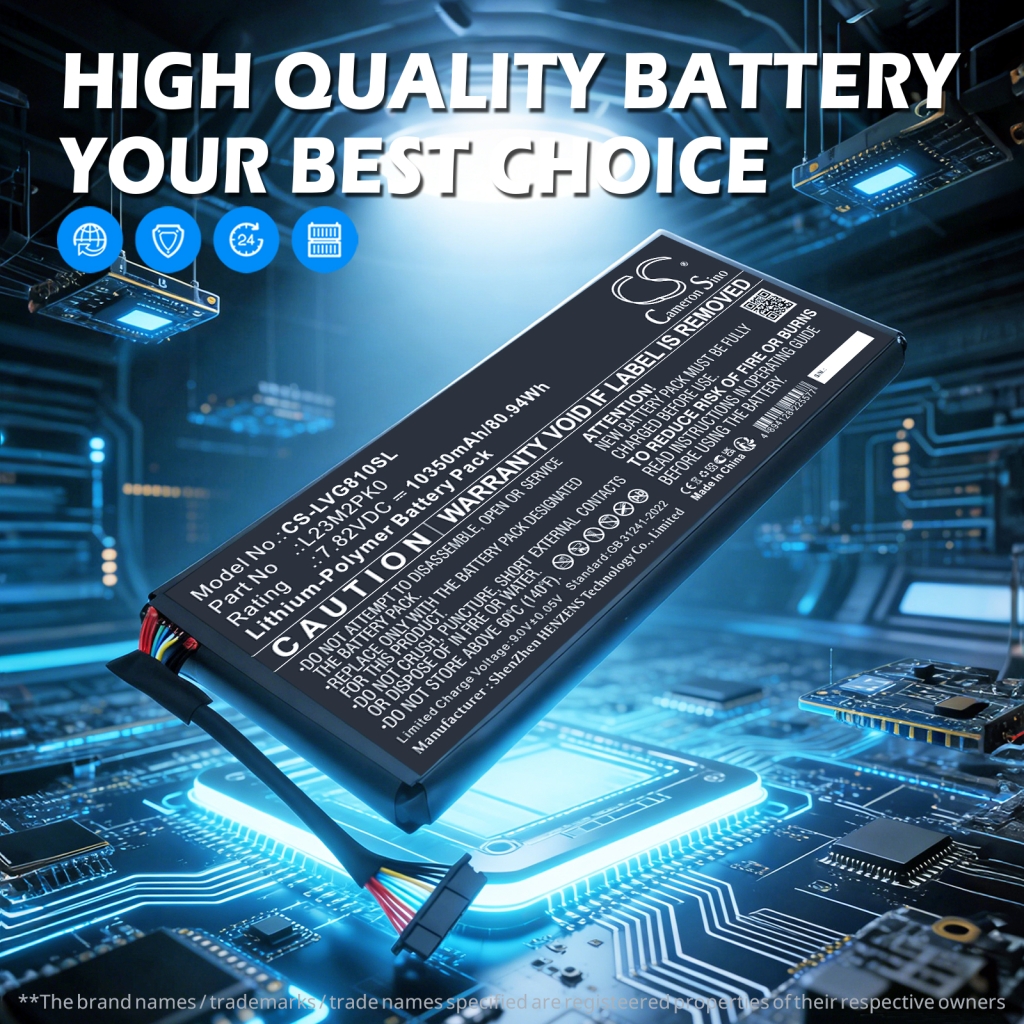 Batterie compatible avec Lenovo CS-LVG810SL