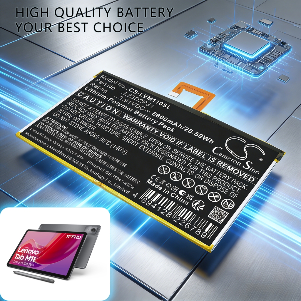 Battery Replaces Lenovo L23B2P31