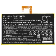 Remplacement de batterie compatible pour Lenovo L20D2P32