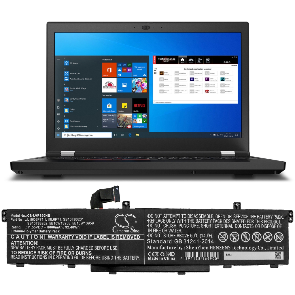 Lenovo ThinkPad P15 Gen 1 20SUS0GC00