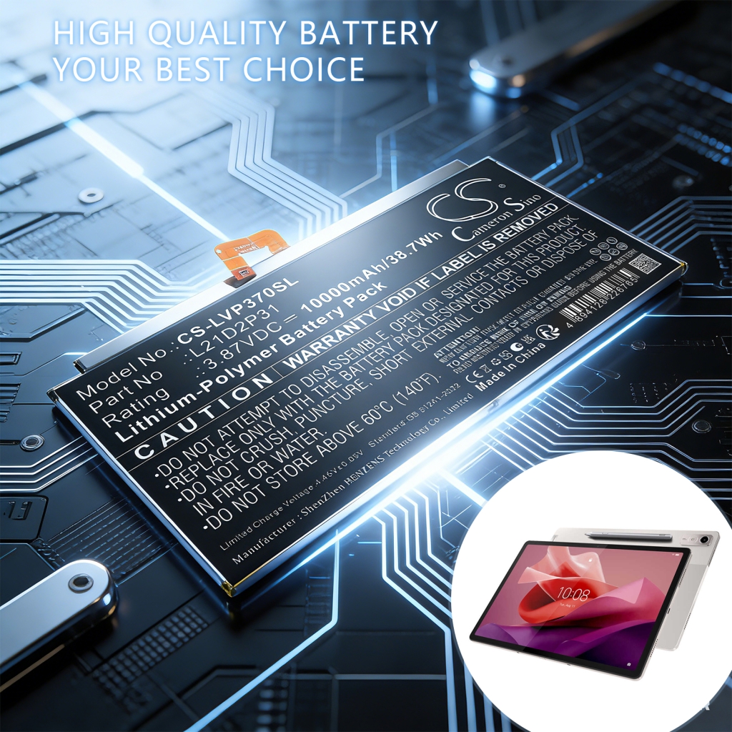 Batterie compatible avec Lenovo CS-LVP370SL