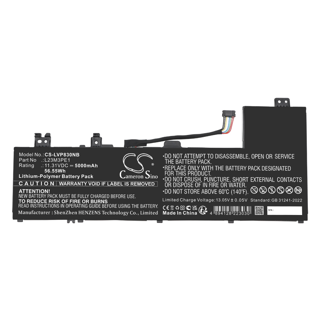 Batterie pour ordinateur portable Lenovo CS-LVP830NB