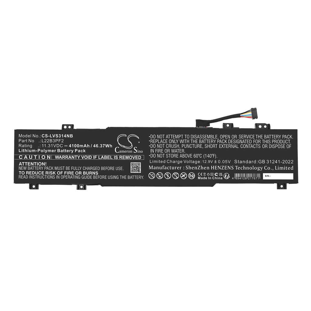 Batterie pour ordinateur portable Lenovo CS-LVS314NB