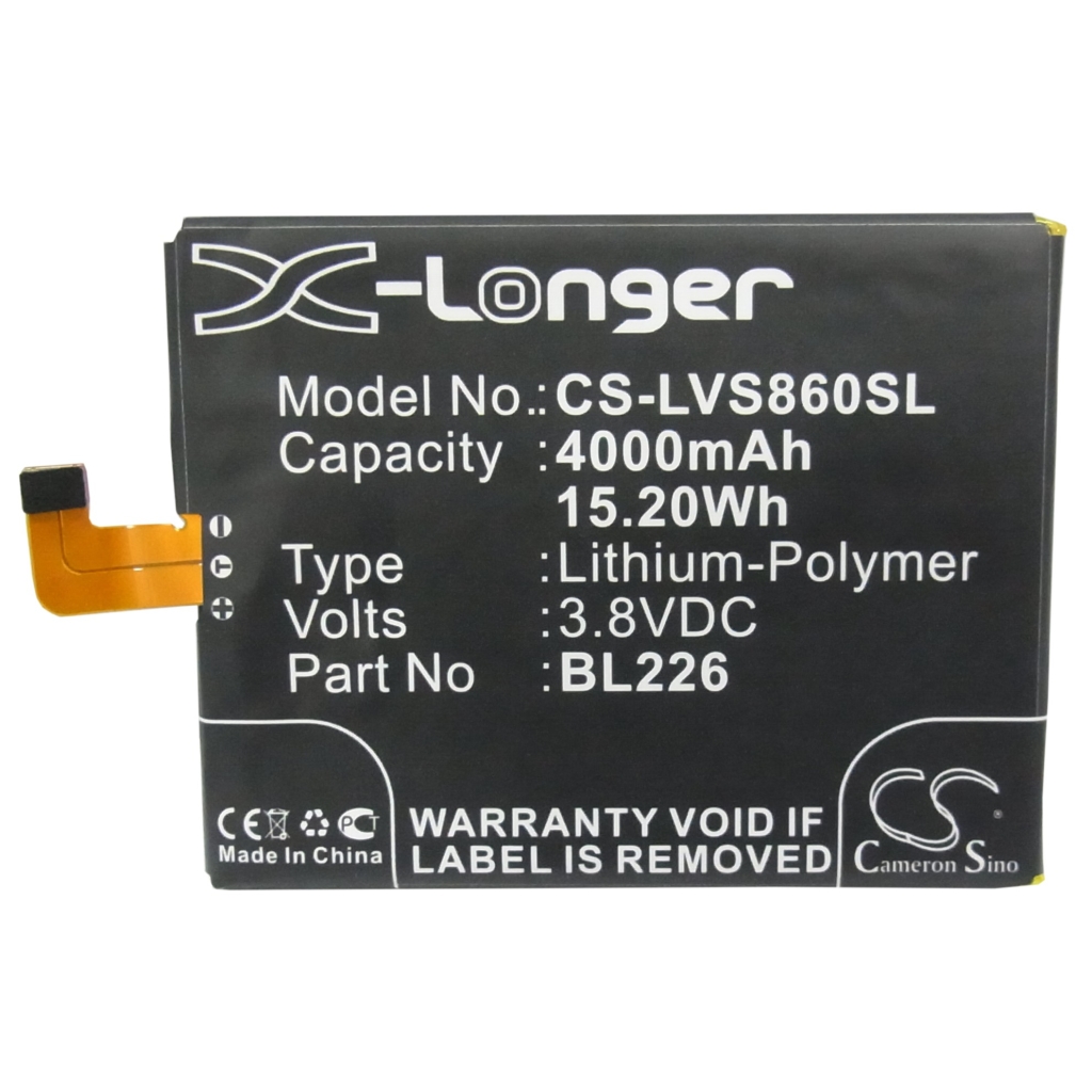 Batterie compatible avec Lenovo CS-LVS860SL