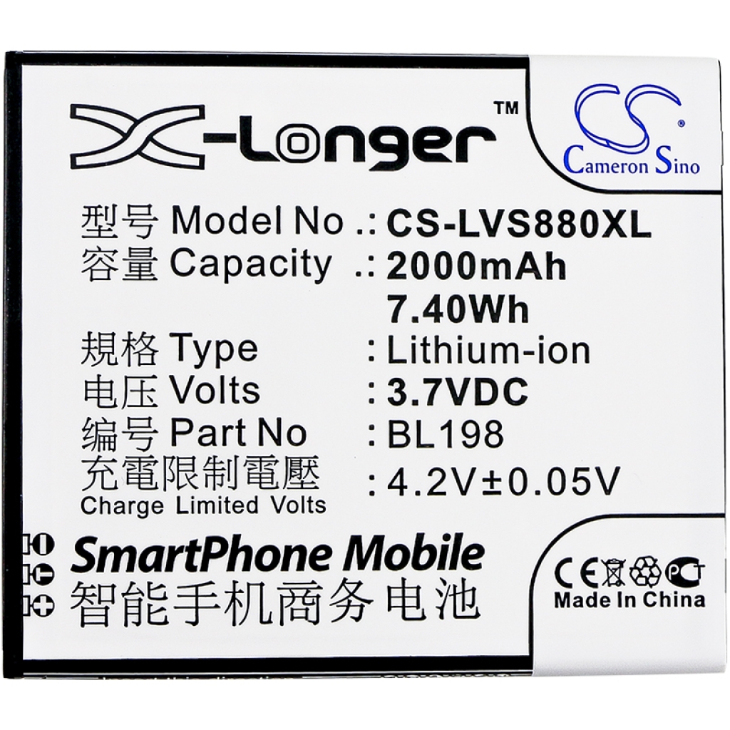 Mobile Phone Battery Lenovo S890