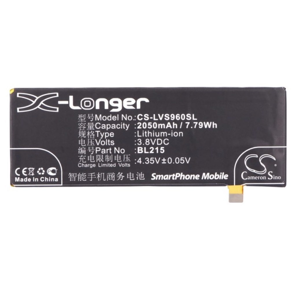 Batteries compatible avec Lenovo S960 S960 CS-LVS960SL