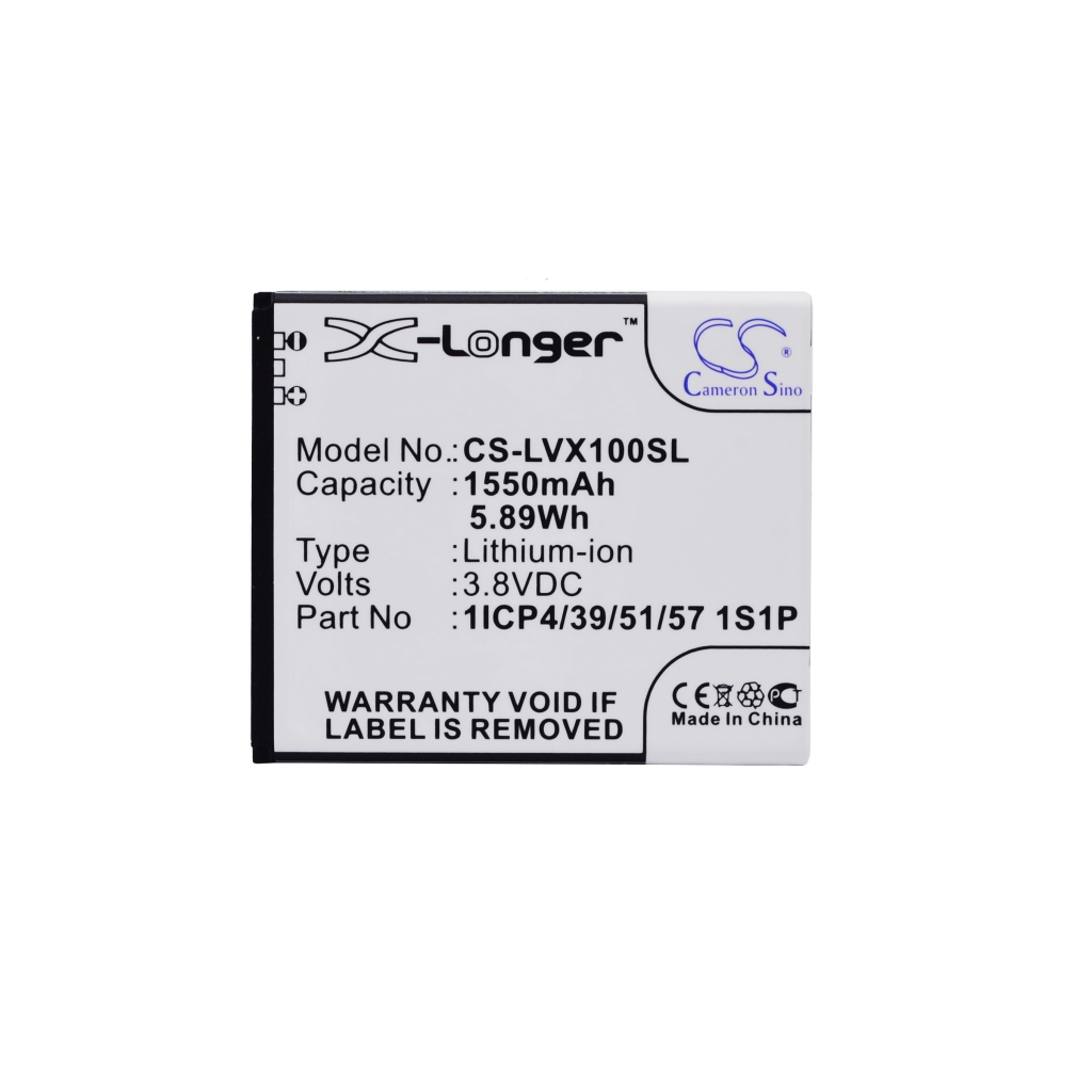 Batterie compatible avec Lava CS-LVX100SL