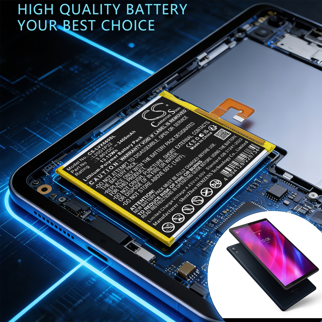 Batterie compatible avec Lenovo CS-LVX660SL