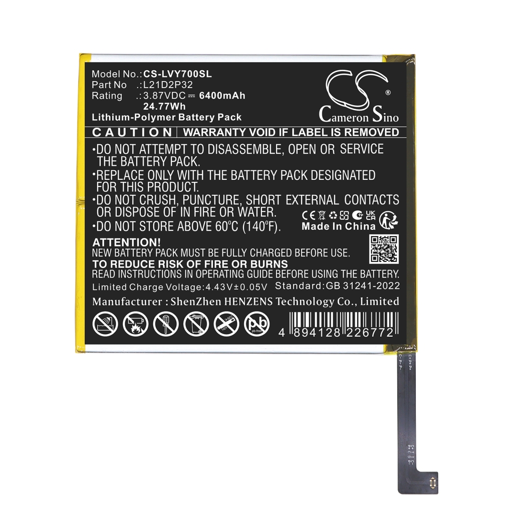 Battery Replaces Lenovo L21D2P32