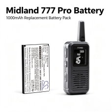 Remplacement de batterie compatible pour Midland PB-777PRO