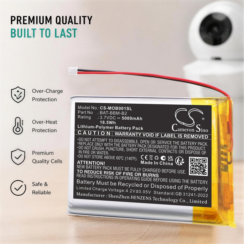 Batterie compatible avec Babysense Bonoch Momcozy CS-MOB001SL