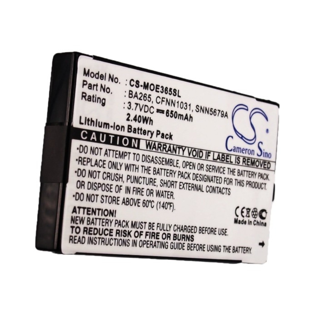 Batterie compatible avec Motorola CS-MOE365SL