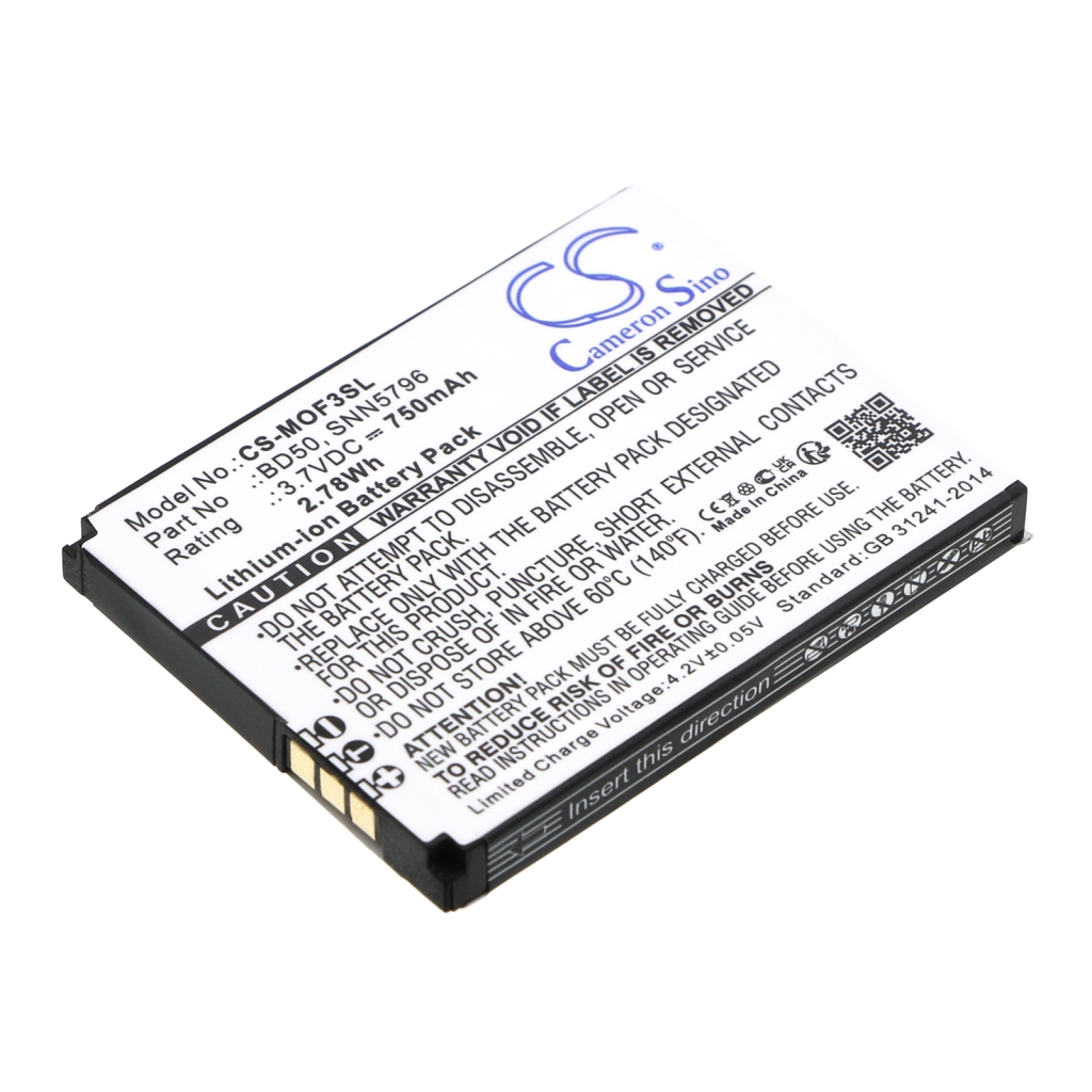 Batterie de téléphone portable Motorola CS-MOF3SL
