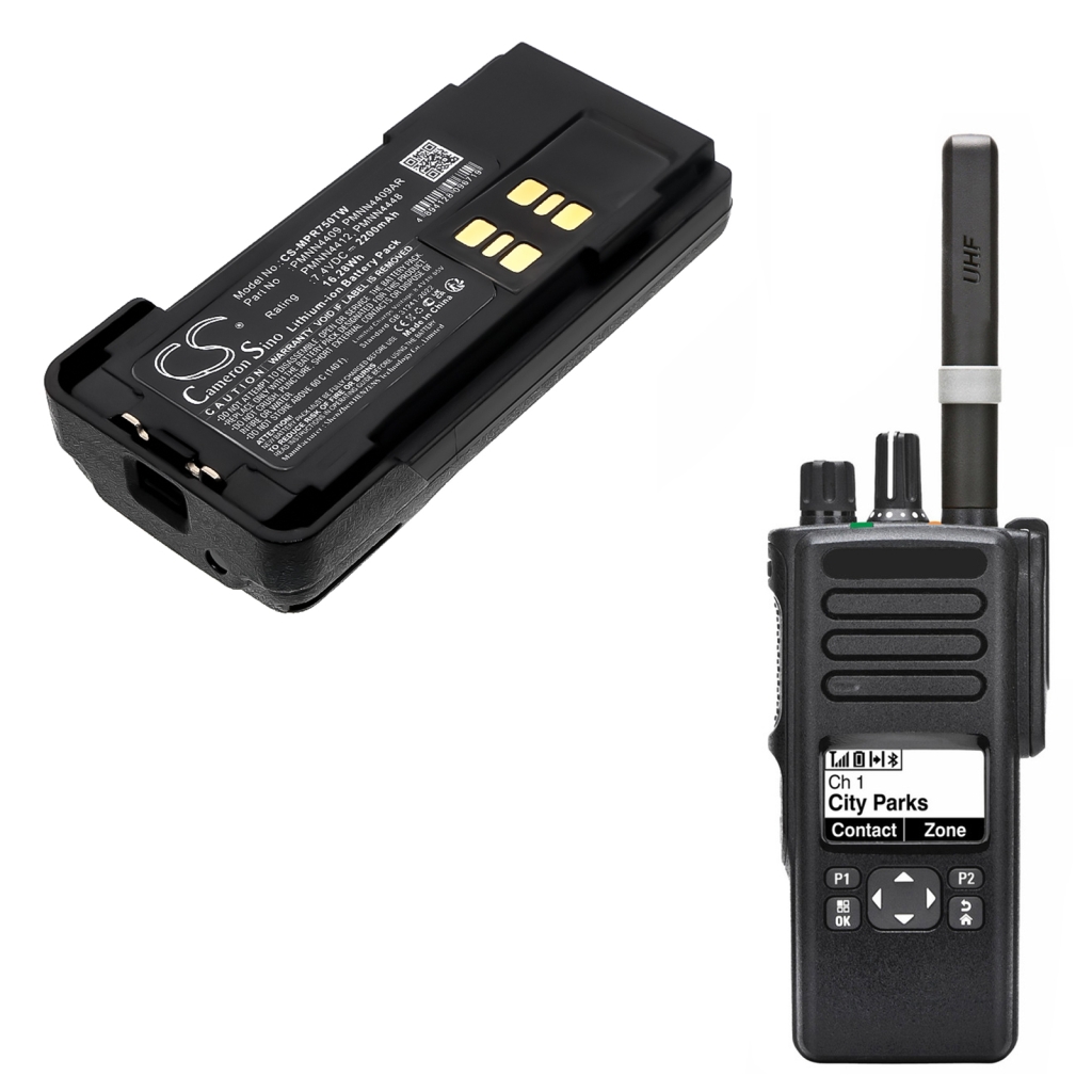 Batterie radio bidirectionnelle Motorola CS-MPR750TW