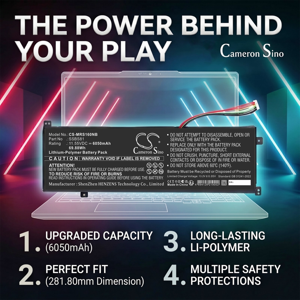 Battery compatible with Notebook battery