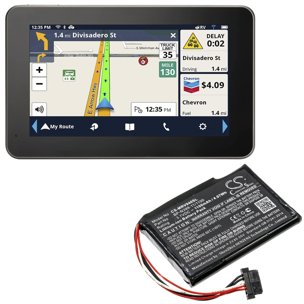 Batteries GPS, Navigator Battery CS-MRV940SL