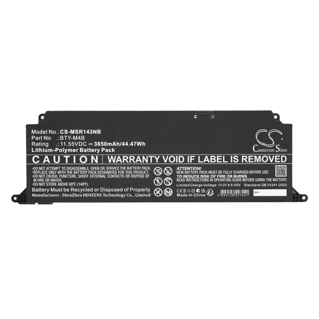 Battery compatible with Notebook battery
