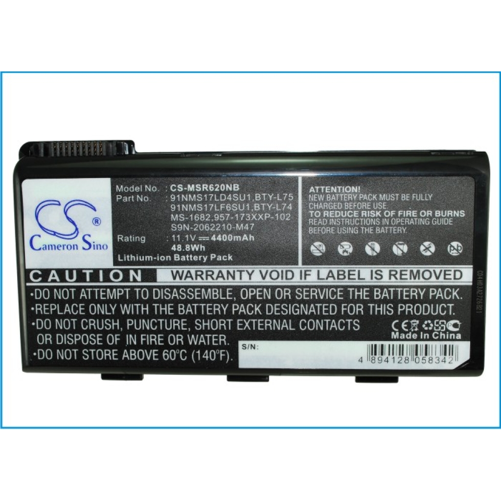 Notebook battery MSI CR700-221XSK