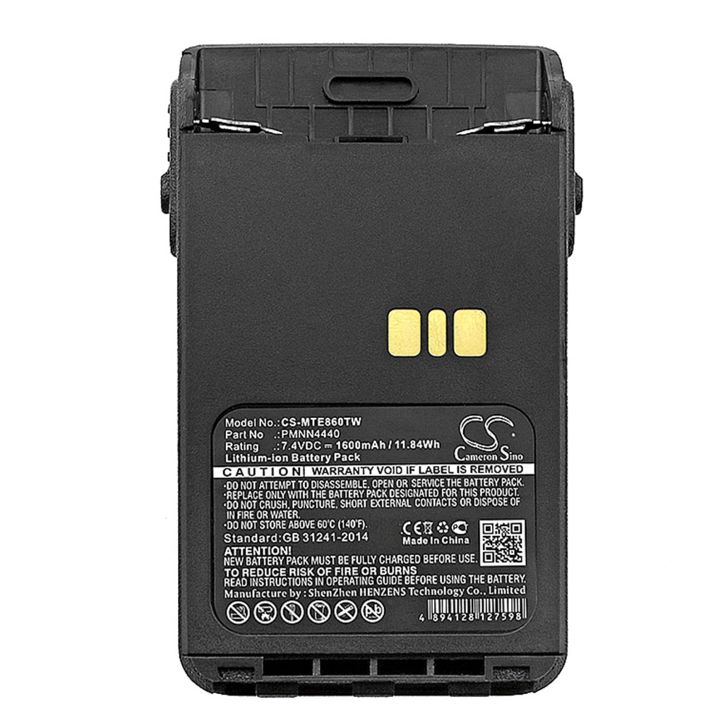 Batterie radio bidirectionnelle Motorola CS-MTE860TW