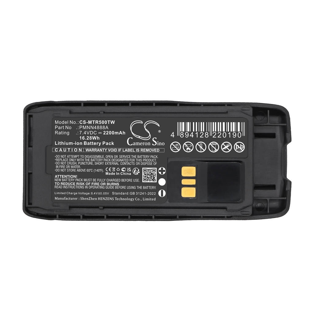 Batterie radio bidirectionnelle Motorola CS-MTR500TW