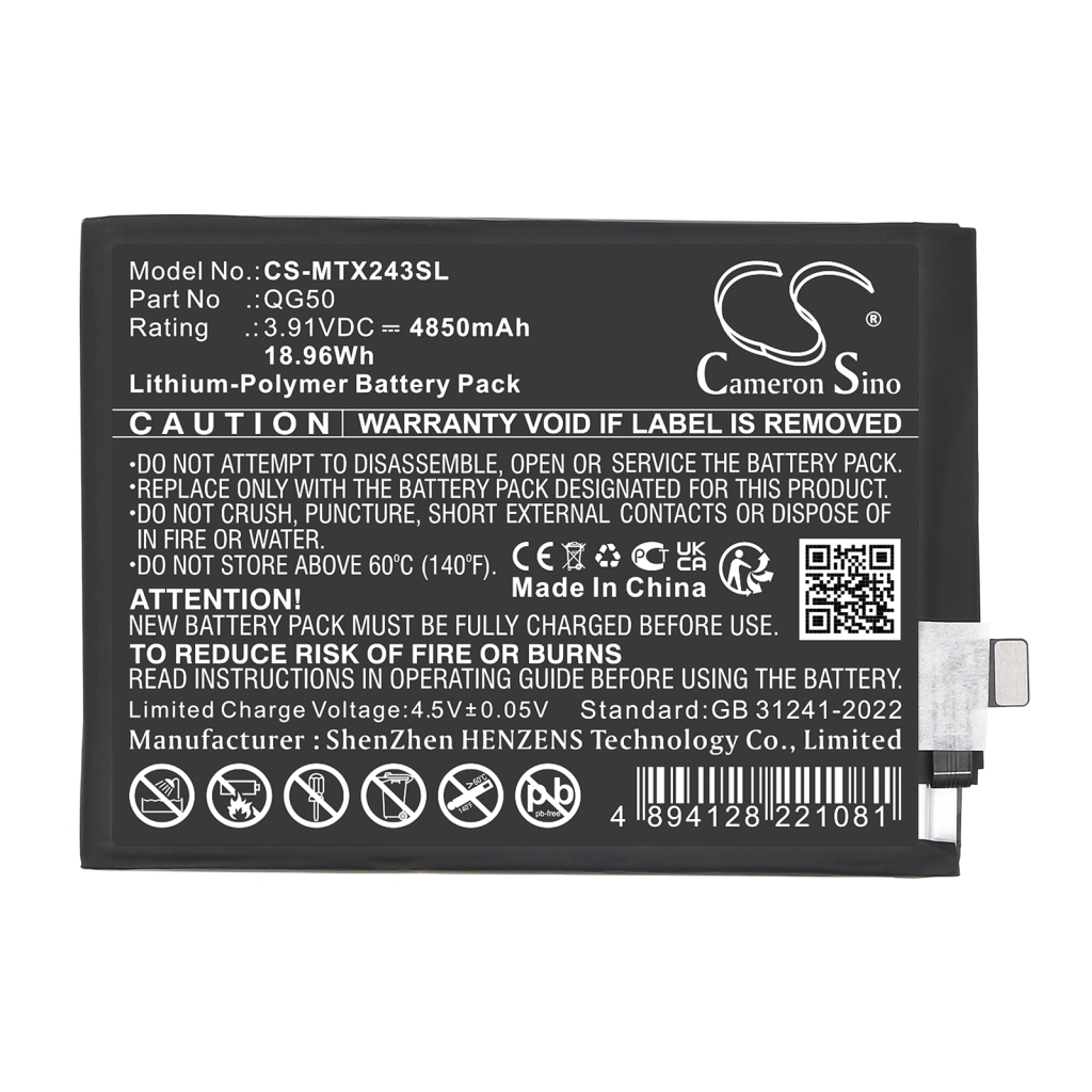 Batterie de téléphone portable Motorola CS-MTX243SL