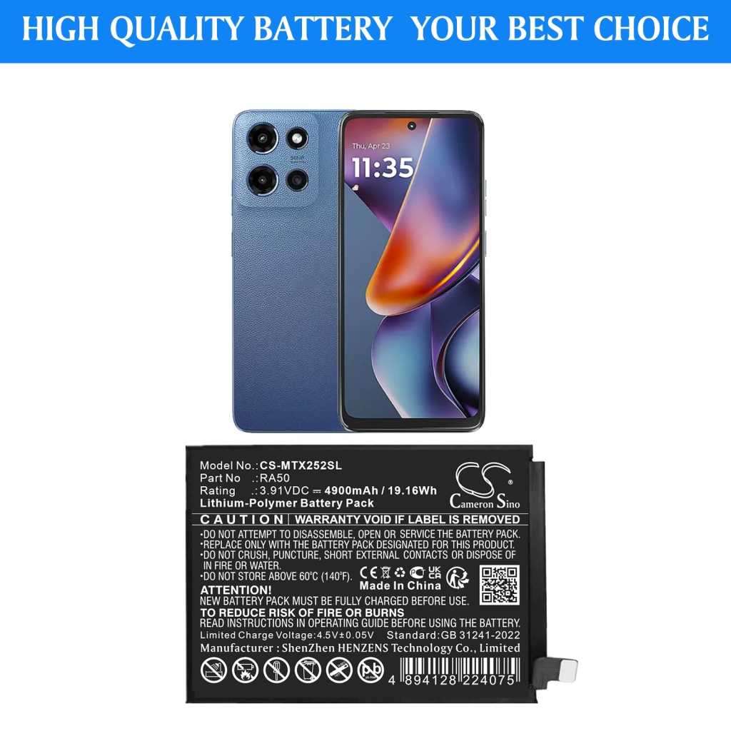 Batterie de téléphone portable Motorola CS-MTX252SL
