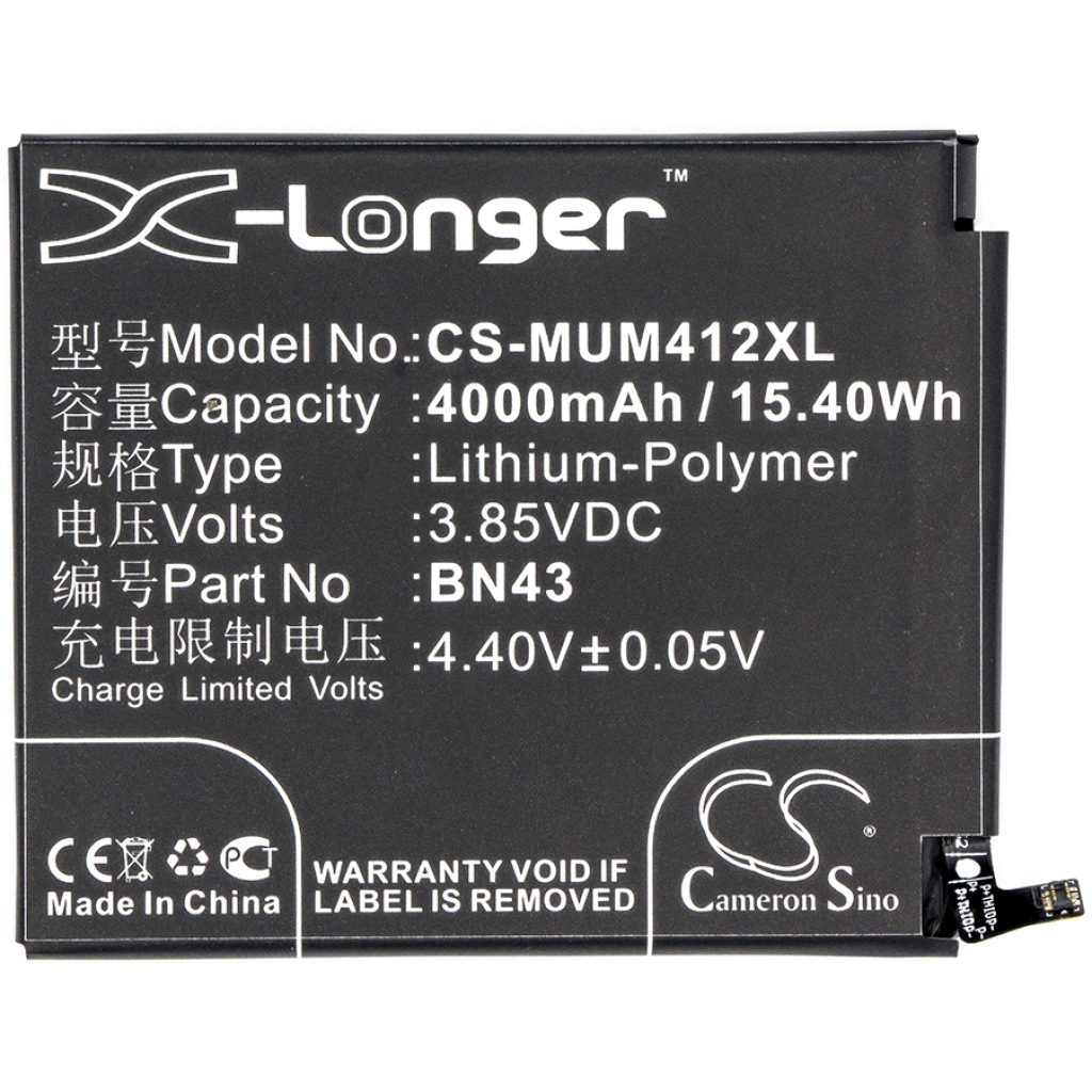 Batterie de téléphone portable Xiaomi CS-MUM412XL