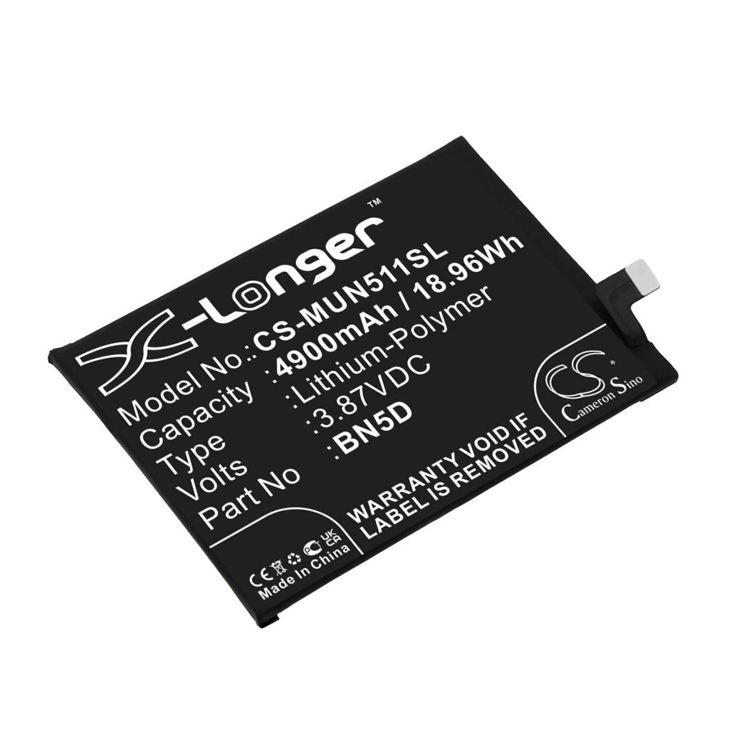 Remplacement de batterie compatible pour Redmi BN5D