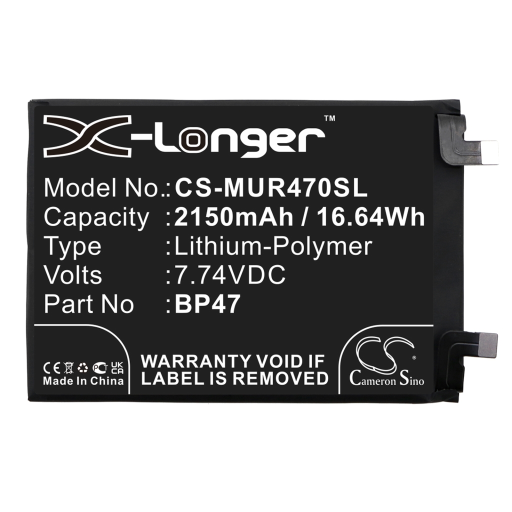 Remplacement de batterie compatible pour Redmi BP47