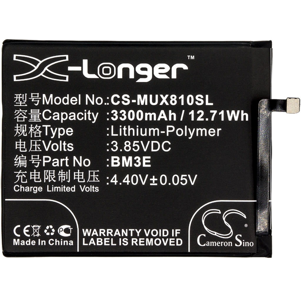 Batterie de téléphone portable Xiaomi CS-MUX810SL