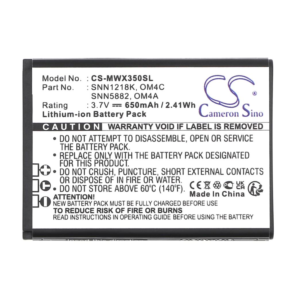 Batterie de téléphone portable Motorola CS-MWX350SL