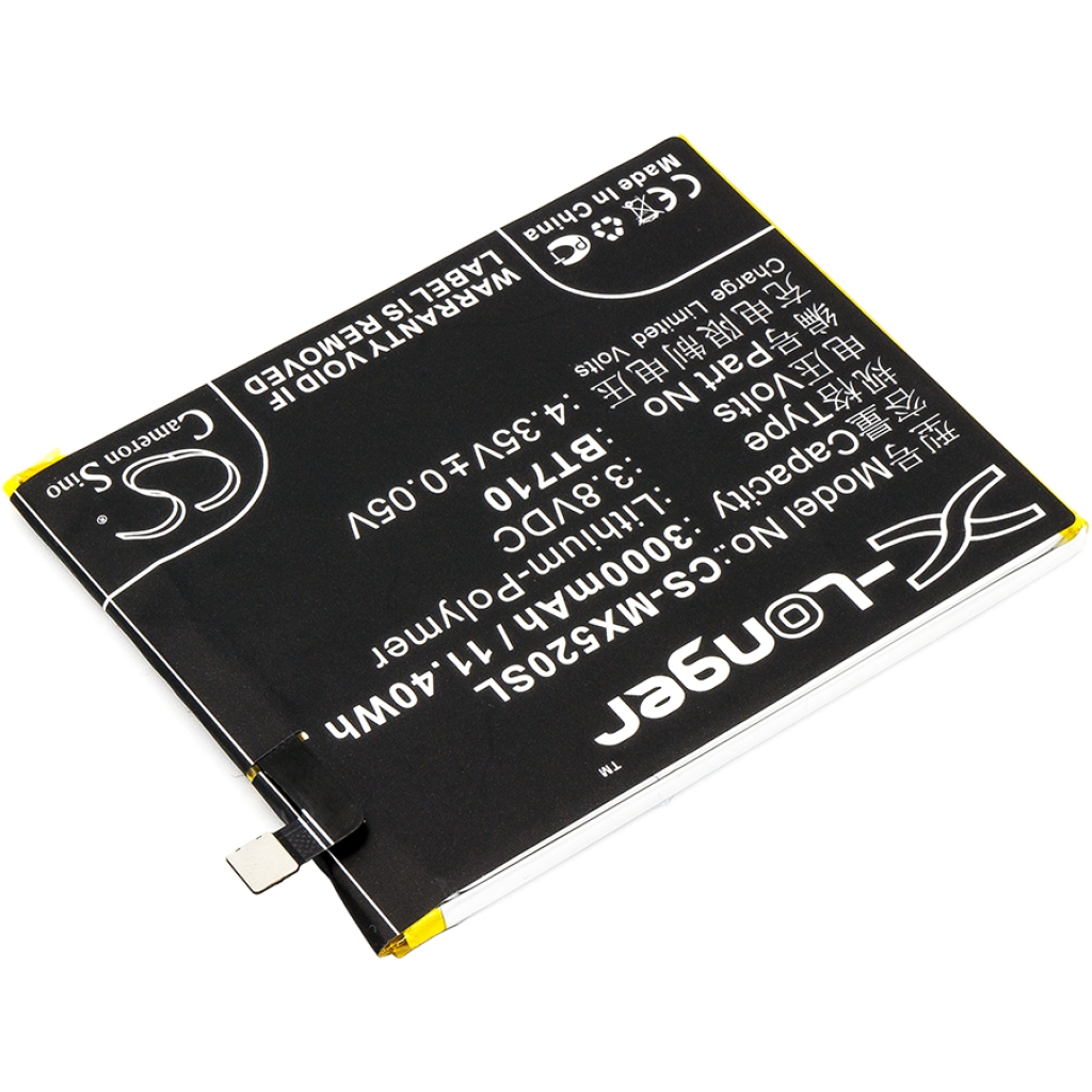 Compatible battery replacement for MeiZu BT710