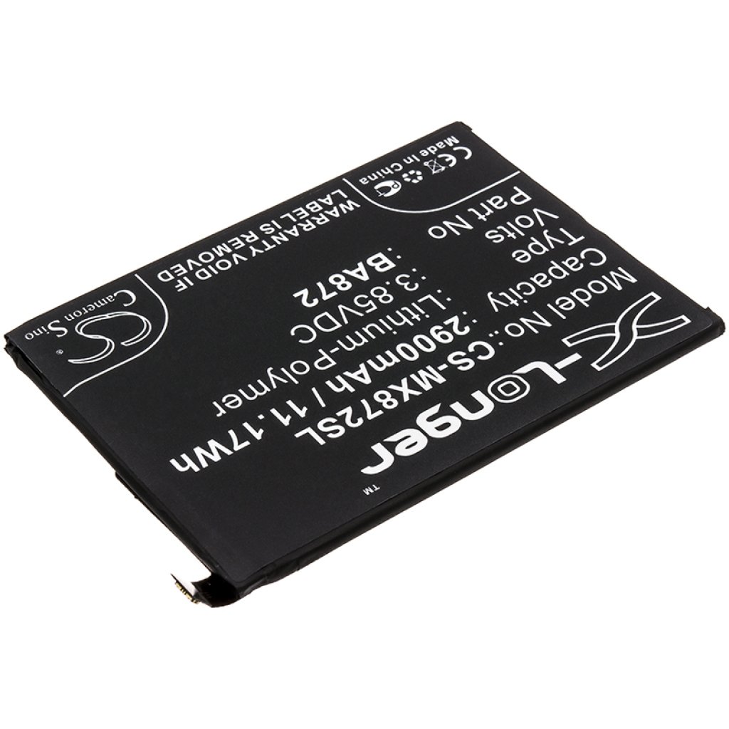 Compatible battery replacement for MeiZu BA872