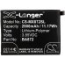 Compatible battery replacement for MeiZu BA872