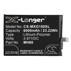 Remplacement de batterie compatible pour MOTOROLA MH60