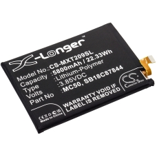 Remplacement de batterie compatible pour LENOVO MC50,SB18C87844