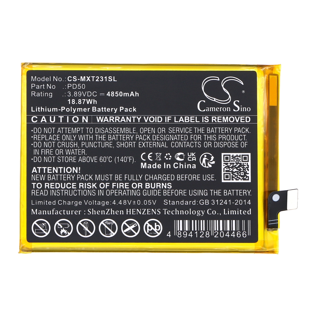 Batterie de téléphone portable Motorola CS-MXT231SL