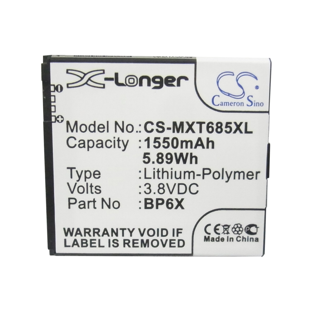 Batterie de téléphone portable Motorola CS-MXT685XL