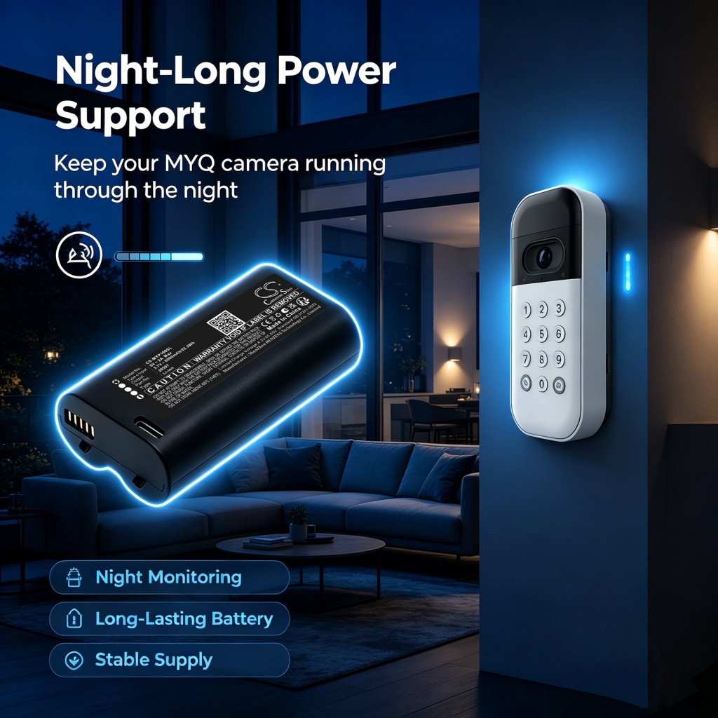 Batteries compatible avec MYQ LiftMaster Wireless Video Keypad CS-MYP100SL