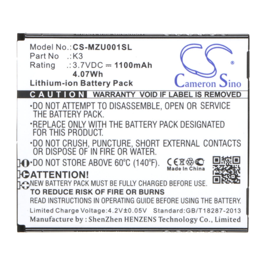 Batterie compatible avec Navon CS-MZU001SL