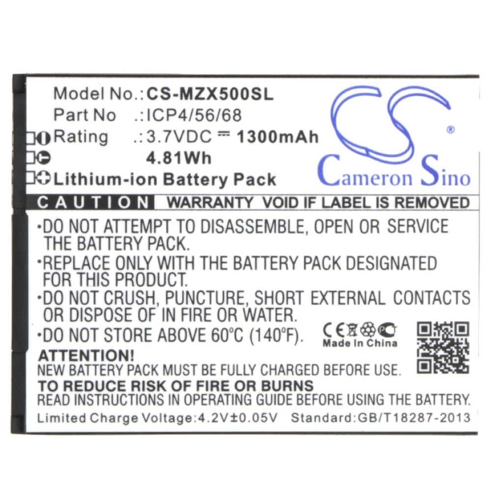Batteries compatible avec Navon Mizu X5 CS-MZX500SL