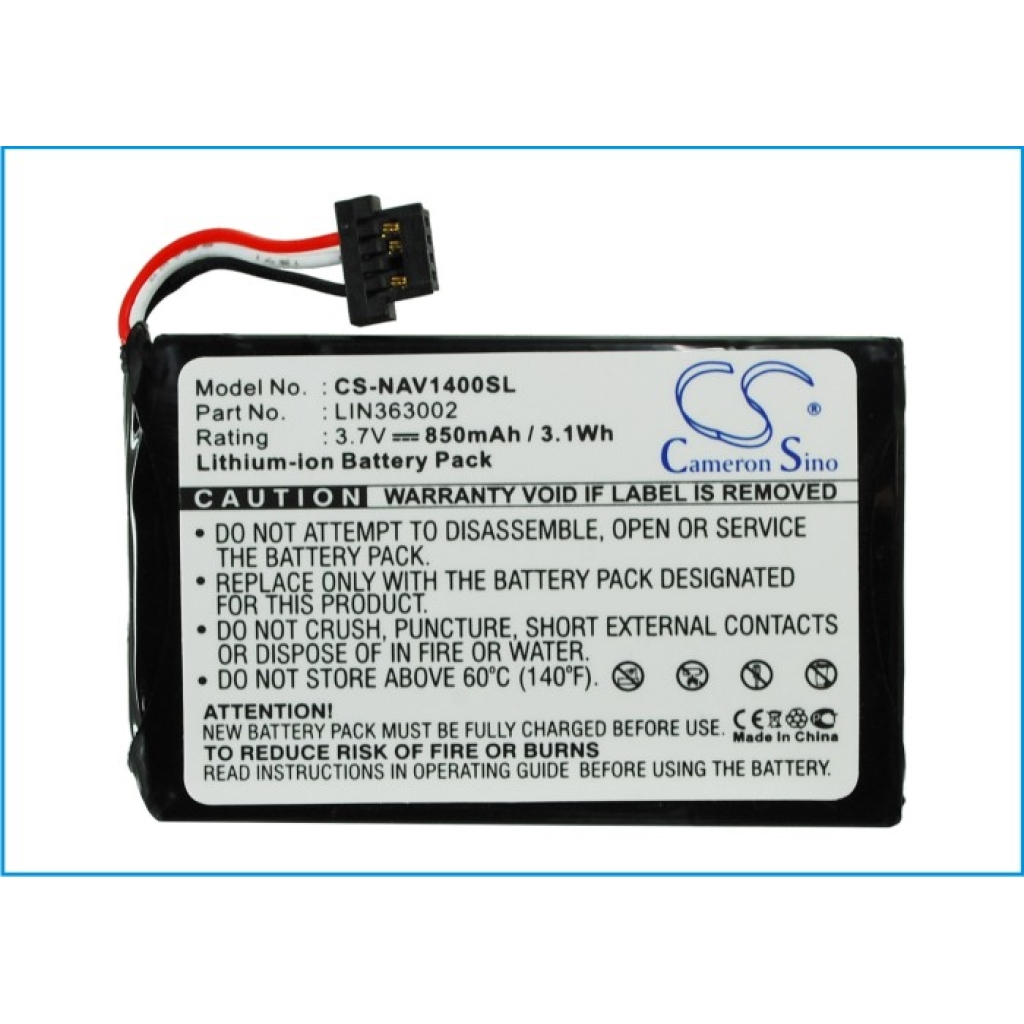 Remplacement de batterie compatible pour Navigon LIN363002