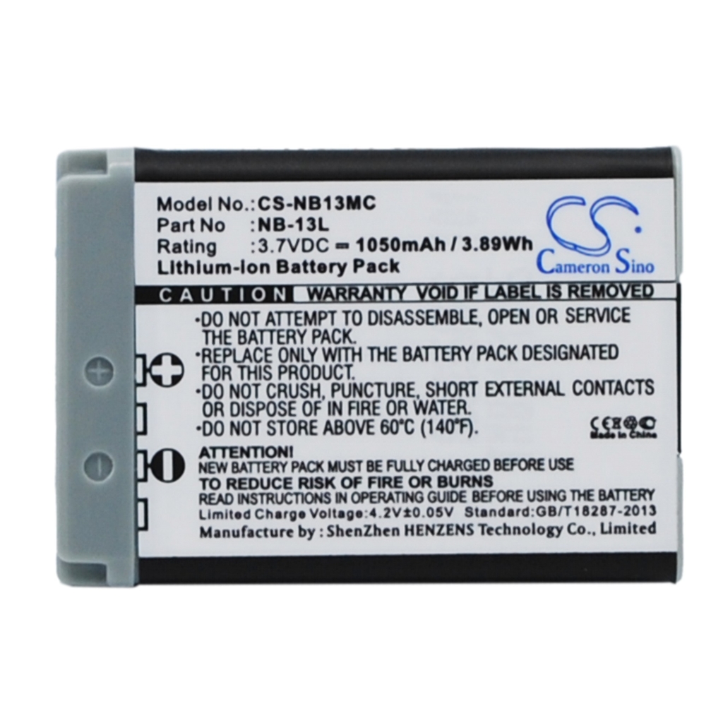 Batterie de l'appareil photo Canon CS-NB13MC