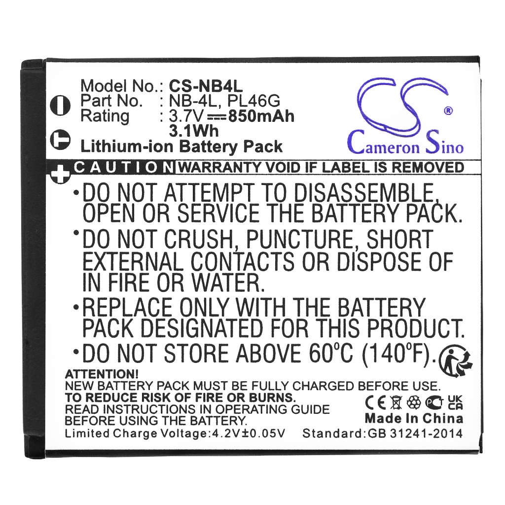 Batterie de l'appareil photo Canon CS-NB4L